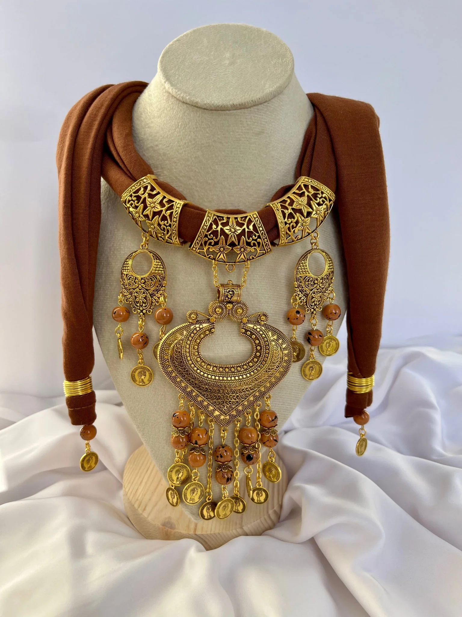 Eileen Necklace Scarf - Cotton - Image 4