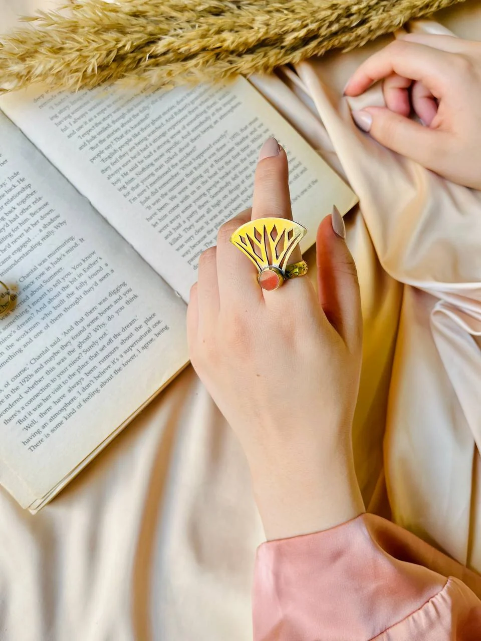 Ela Lotus Ring - Pure Copper - Image 3
