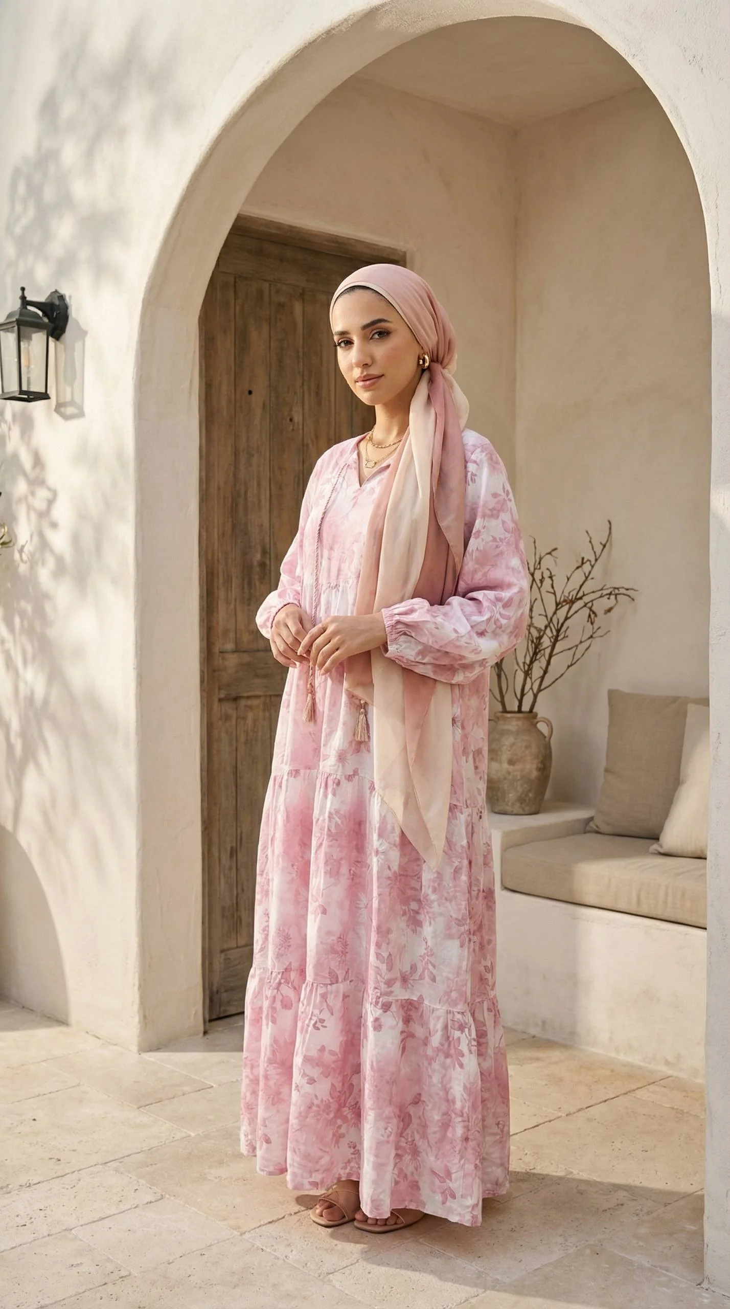 Elite Elegance Cotton Dress - Image 6