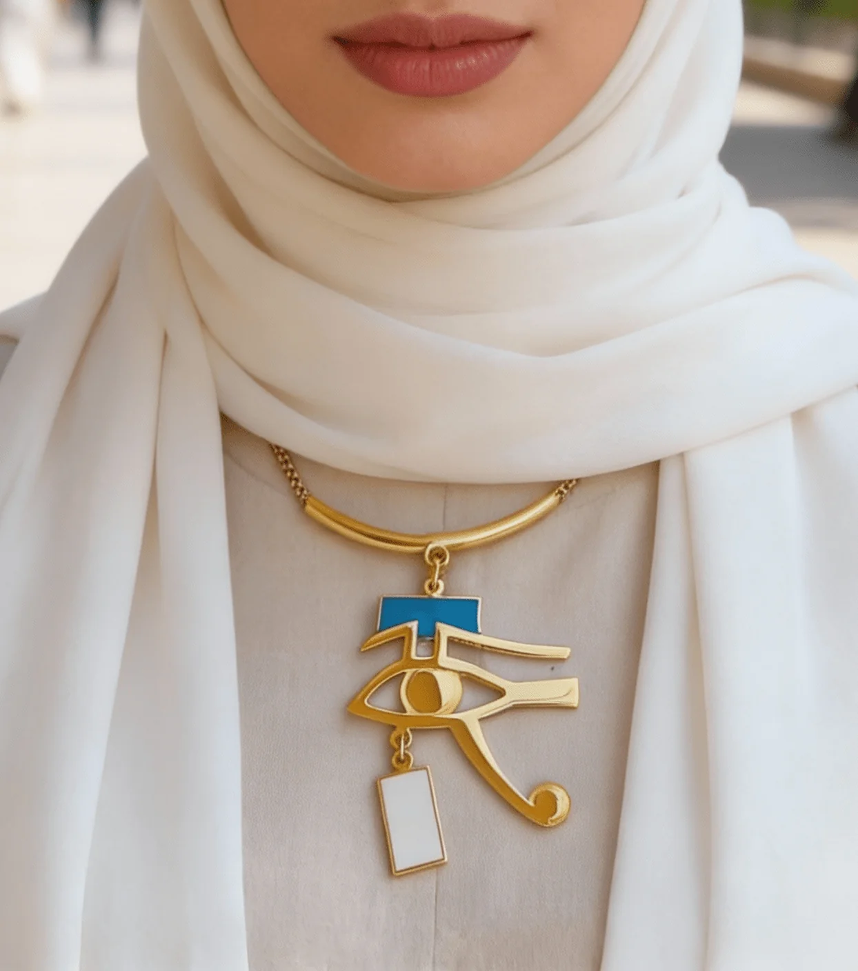 Eye of Horus Necklace - Gold Plated - Image 2
