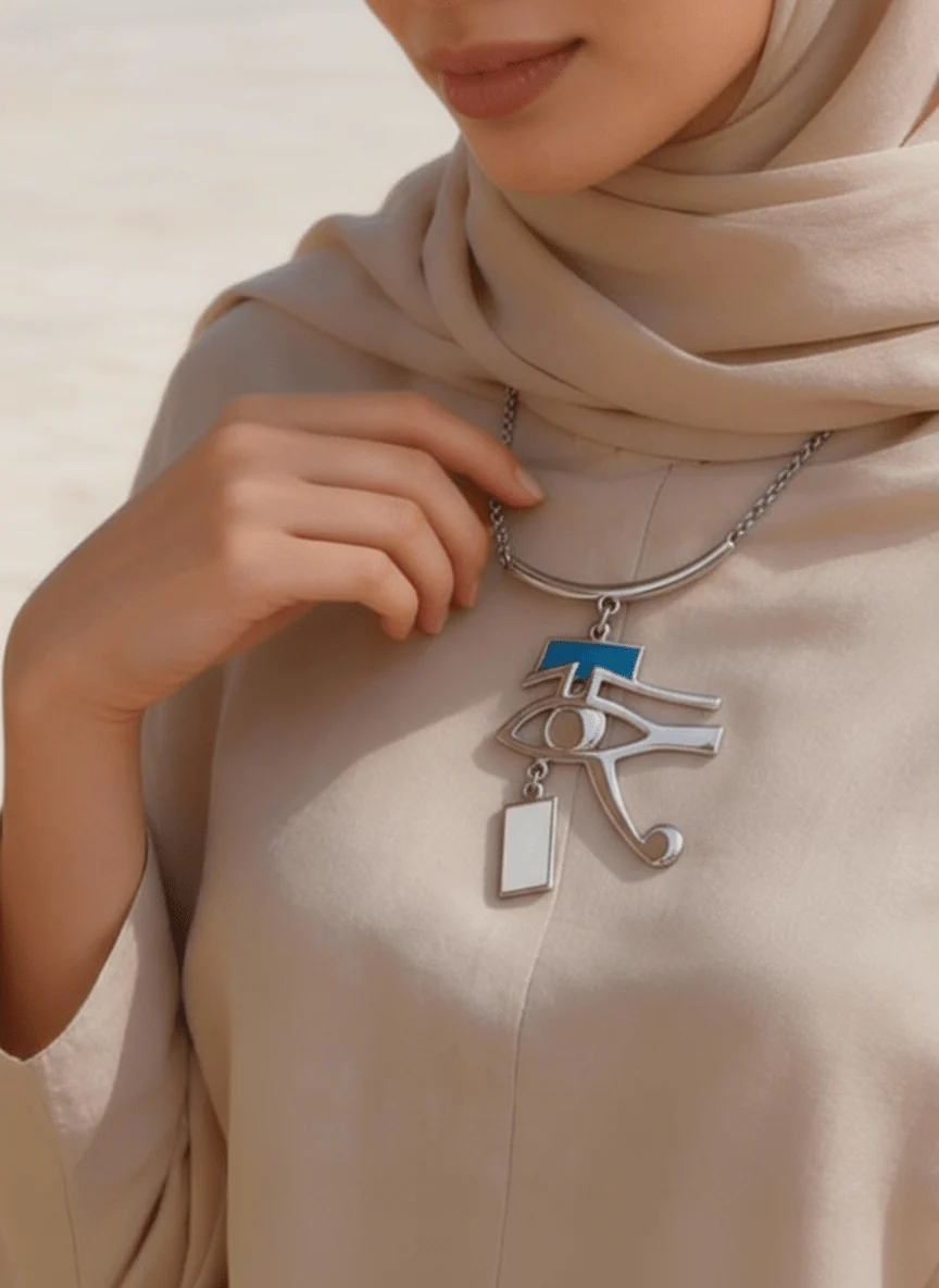 Eye of Horus Necklace - Gold Plated - Image 5
