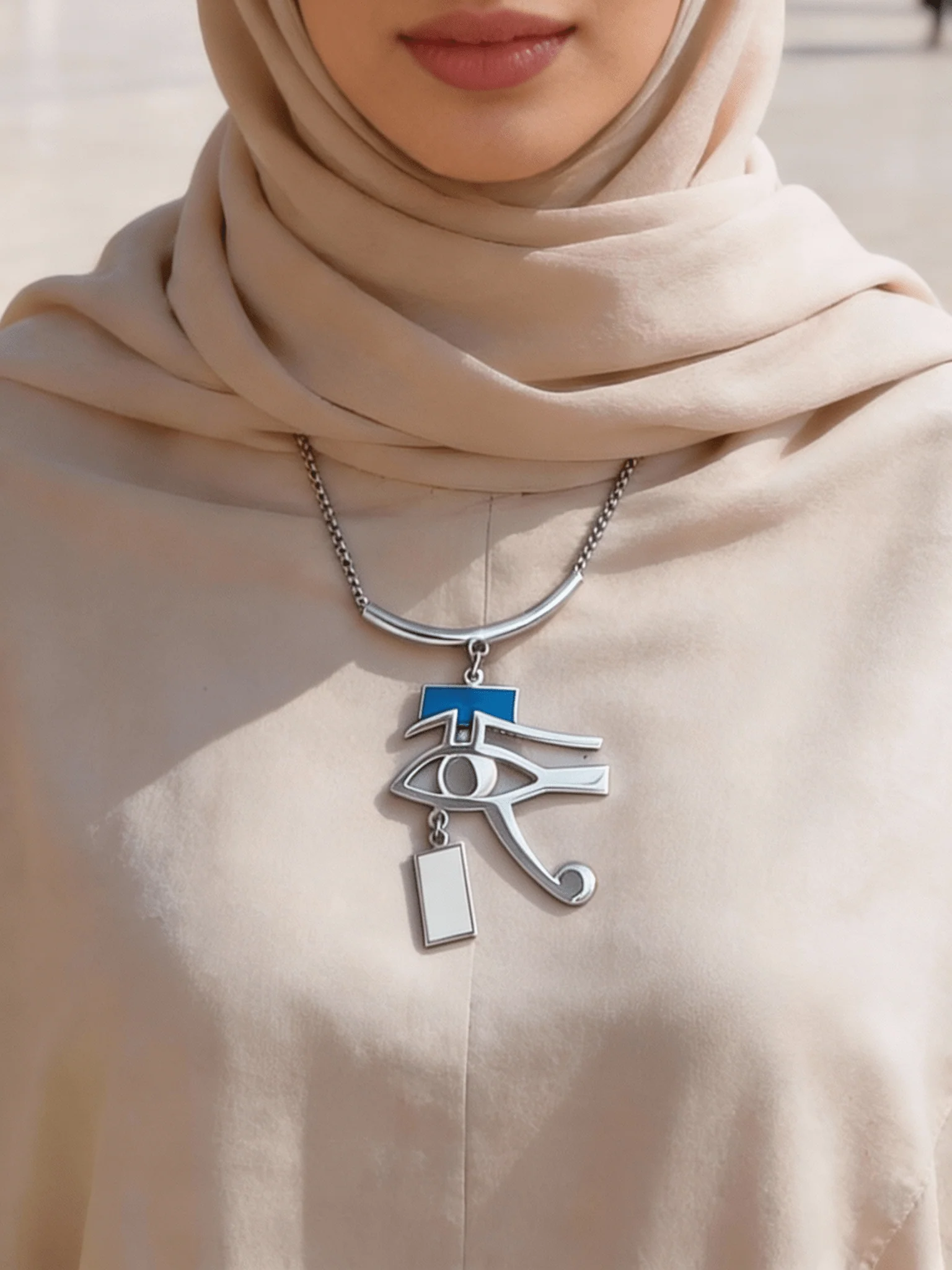 Eye of Horus Necklace - Gold Plated - Image 6