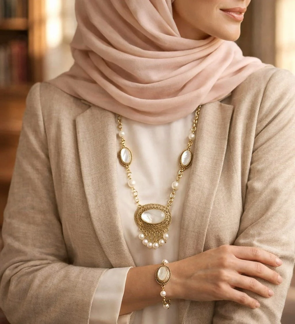 Fahria Necklace - Copper - Image 7