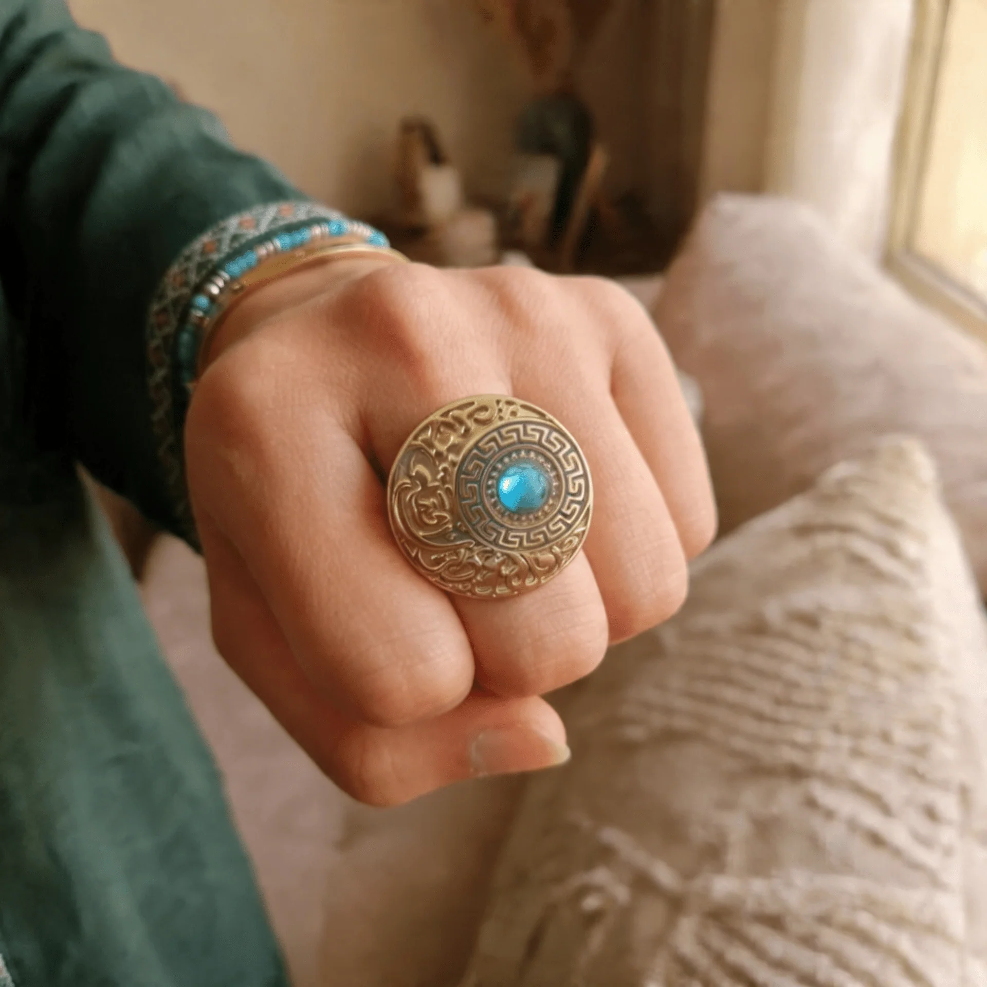 Falaq Ring - Gold Plated - Image 3