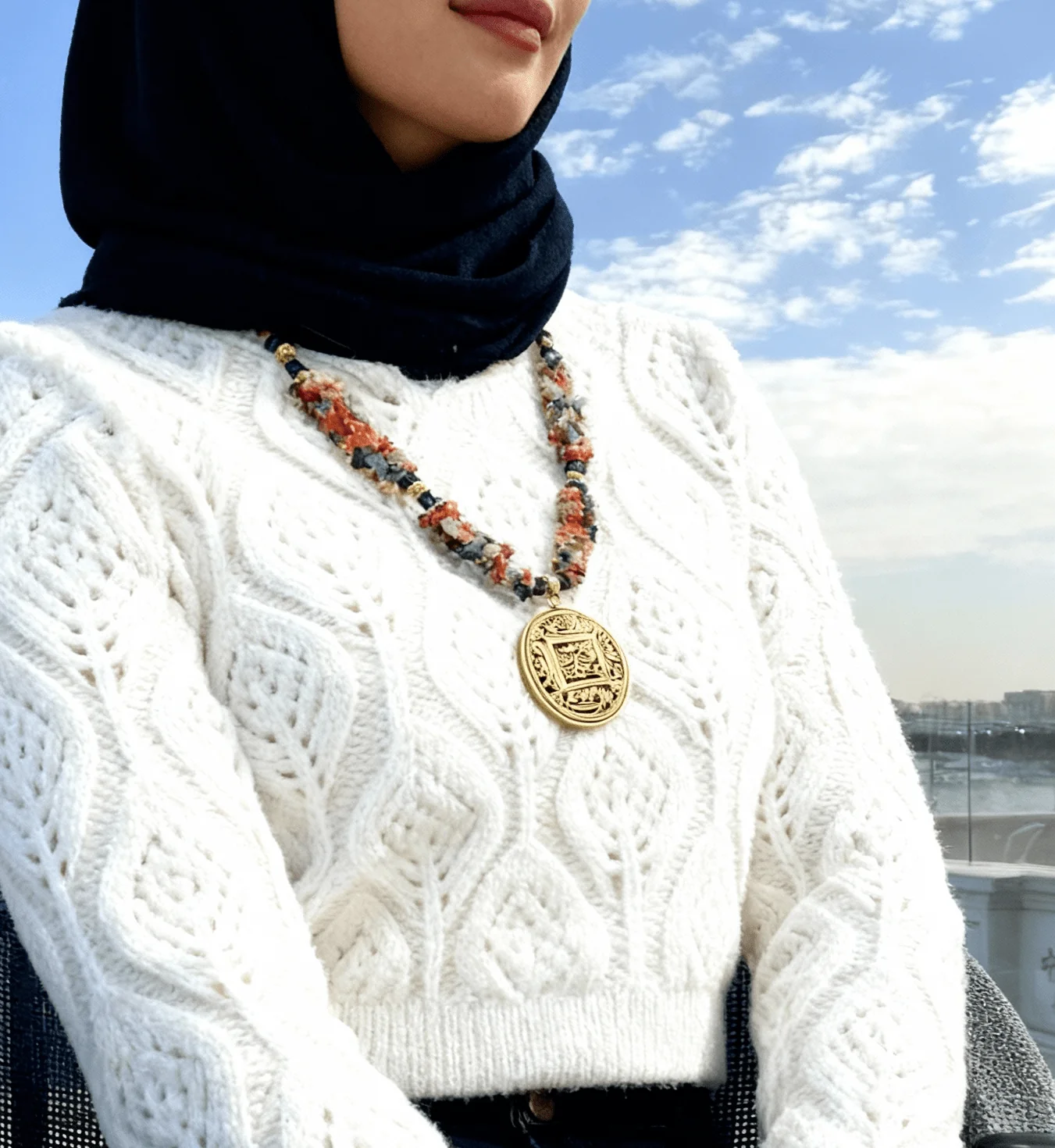 Farida Broken Agate Necklace - Image 2