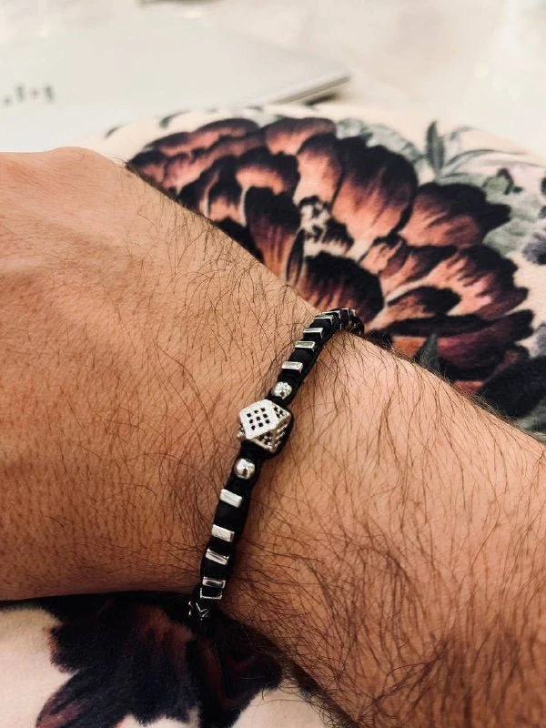 Faried Elegant Bracelet - Stainless Steel & Threads