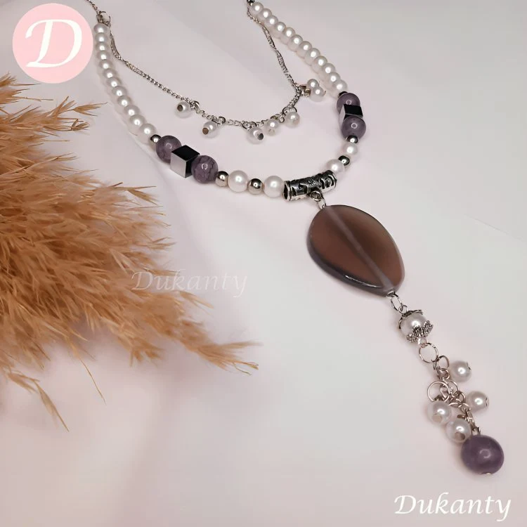 Fatma Set - Pearl And Agate Stones - Image 2