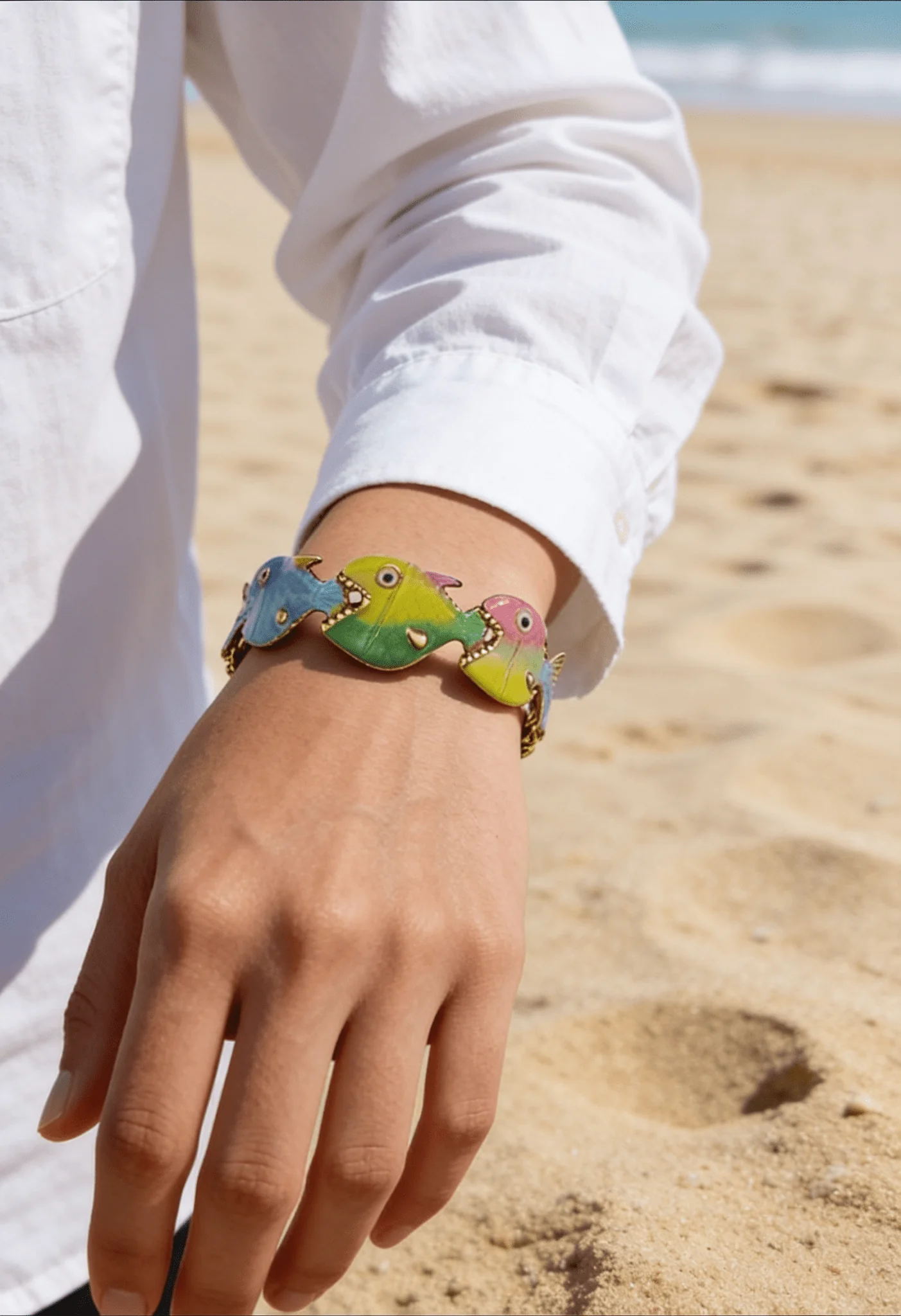 Fish Bangle - Stainless Steel - Image 3