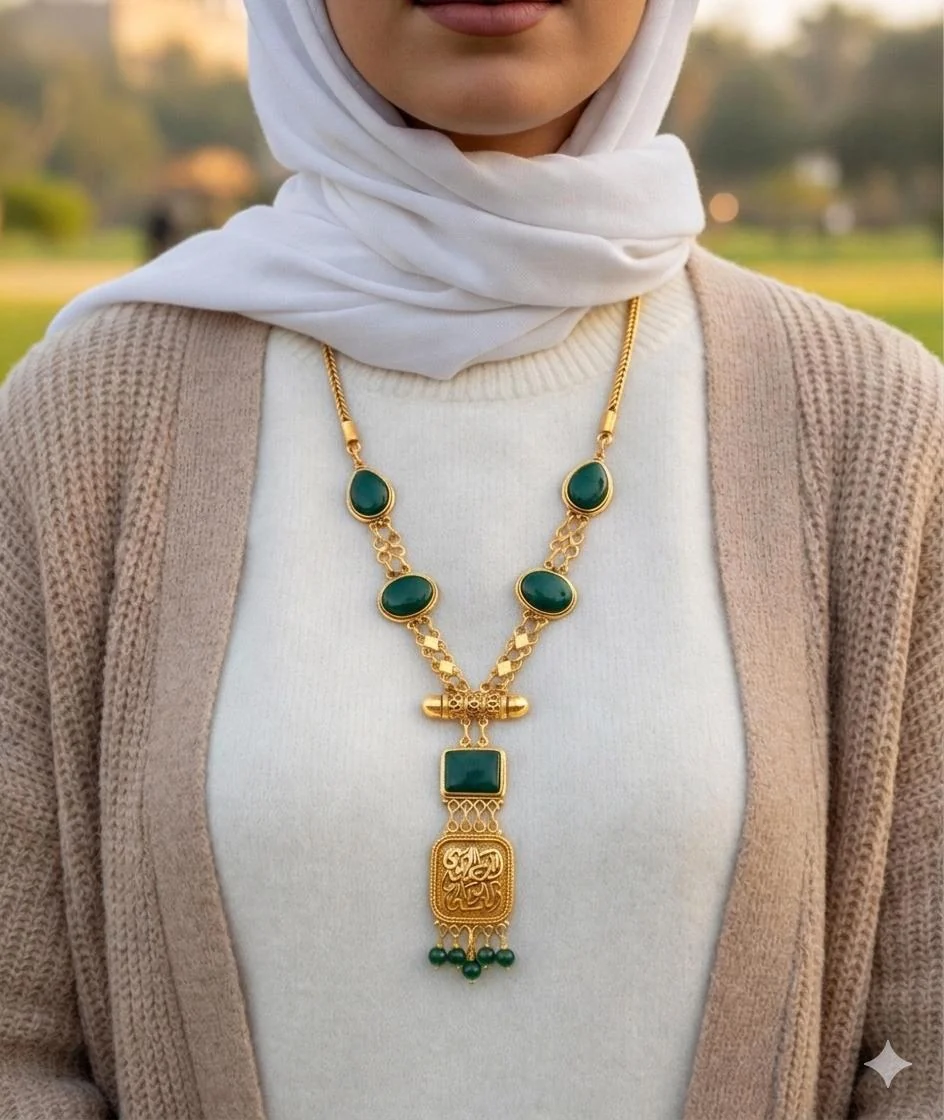 Forest Charm Necklace - Gold Plated - Image 3