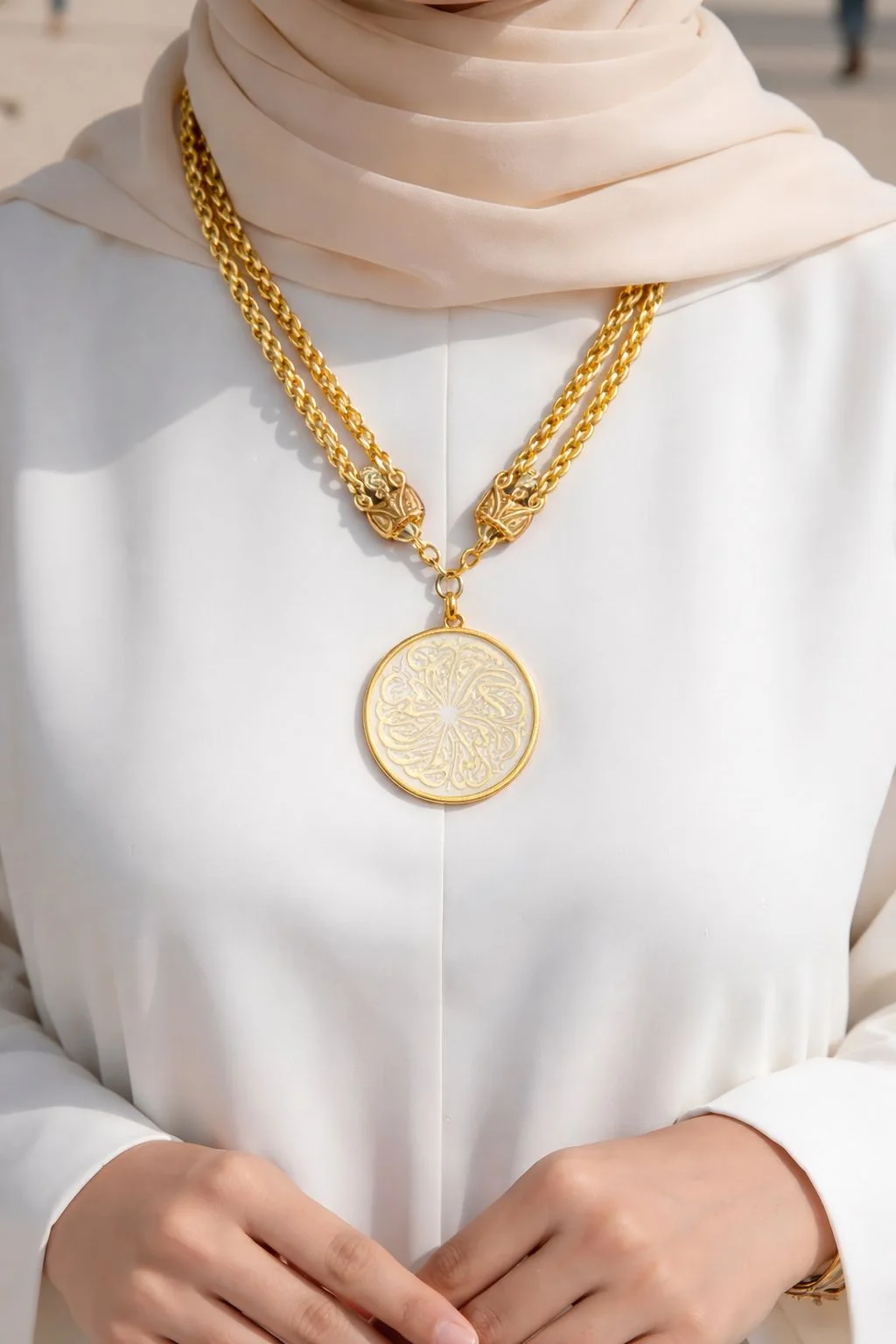 Ghada Necklace - Gold & Silver Plated - Image 2