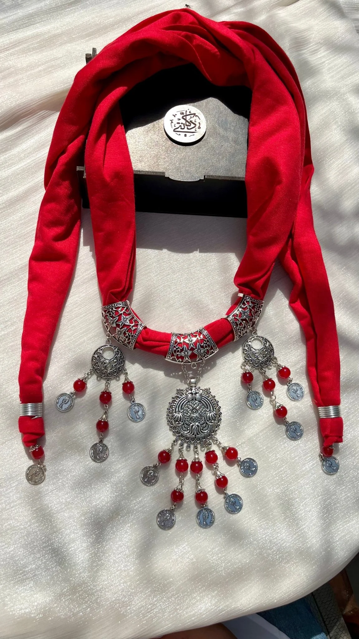 Ghalia Necklace Scarf - Cotton - Image 2