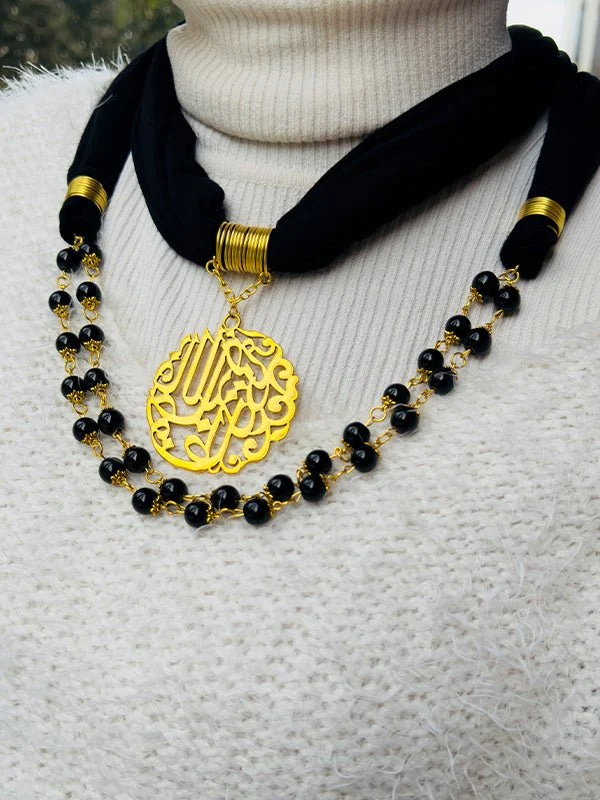 Gharam Necklace Scarf - Cotton - Image 2