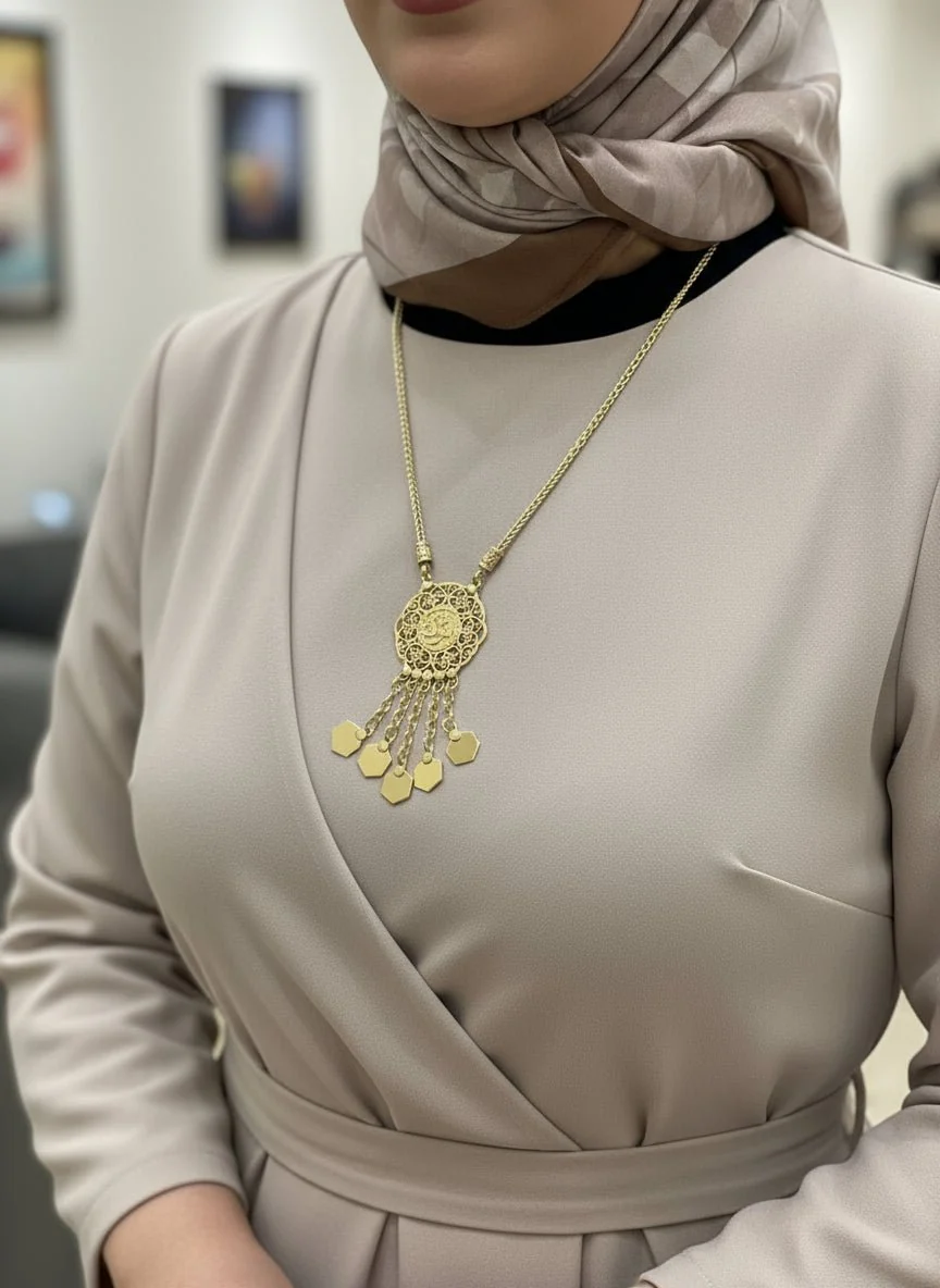 Muda  Arabic Crafted Necklace - Image 7