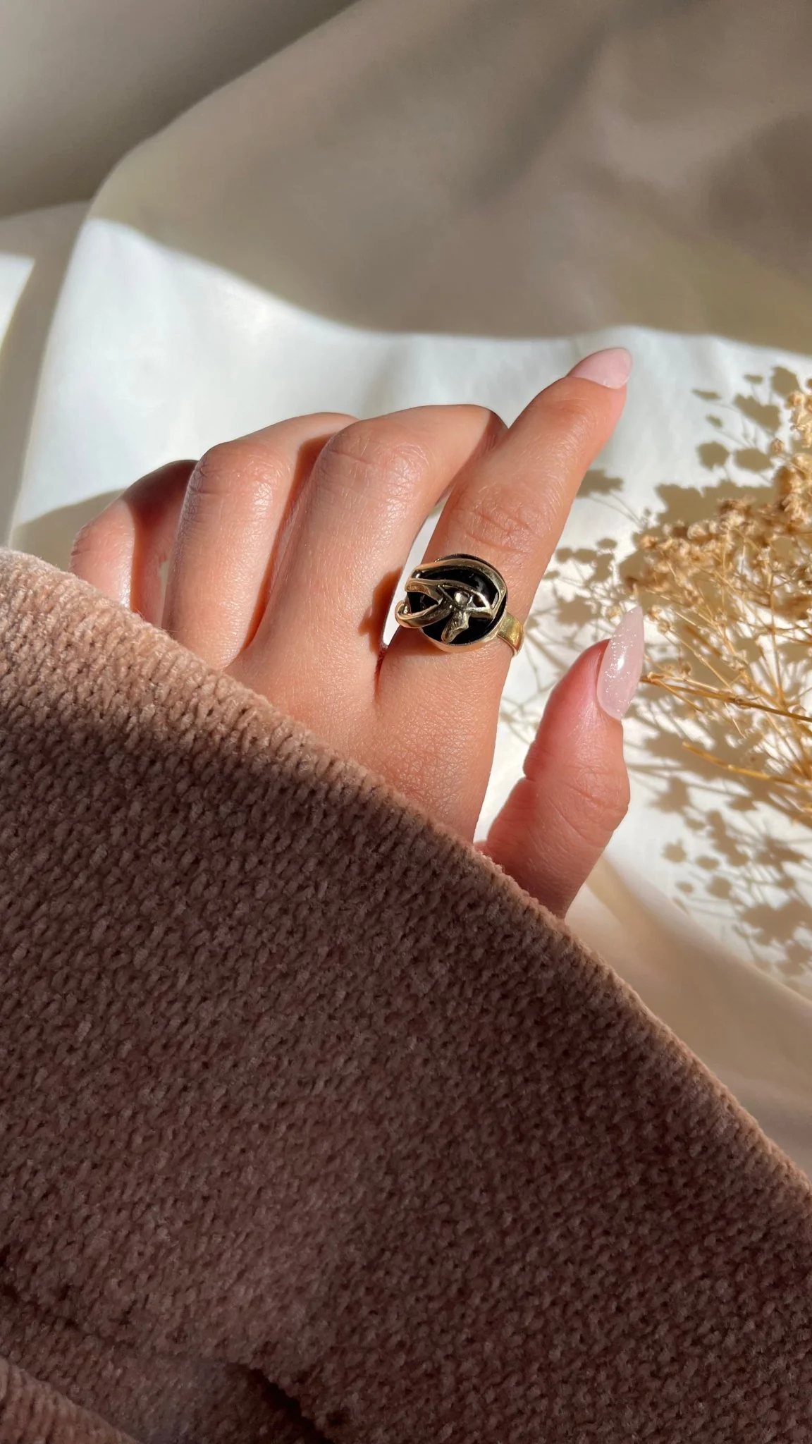 Golden Horus Eye Ring - Pure Copper - Image 2