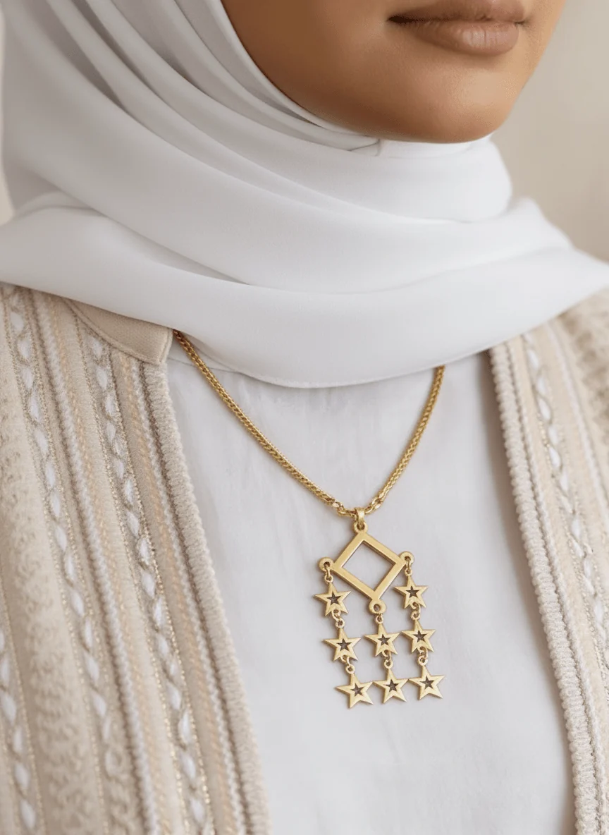 Hadeel Necklace - Gold Plated - Image 3