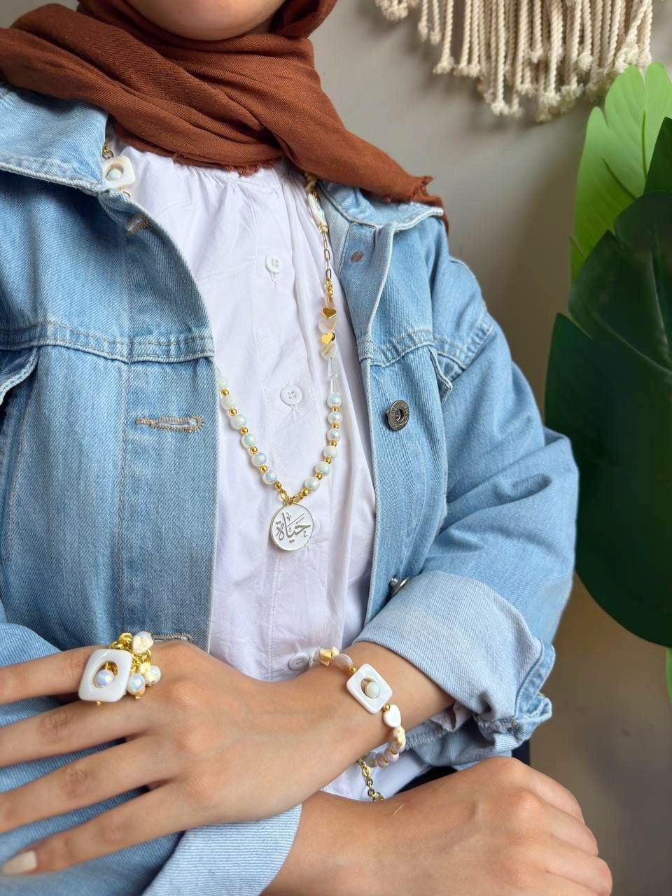 Hadeer Set - Pearl Stones - Image 2