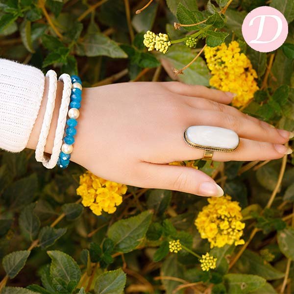 Hala Leather Bracelet Set - Image 2