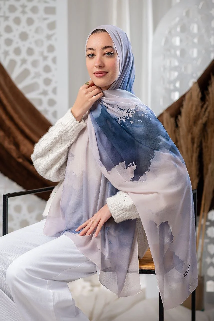 Hamsa Scarf - Crepe Digital - Image 3