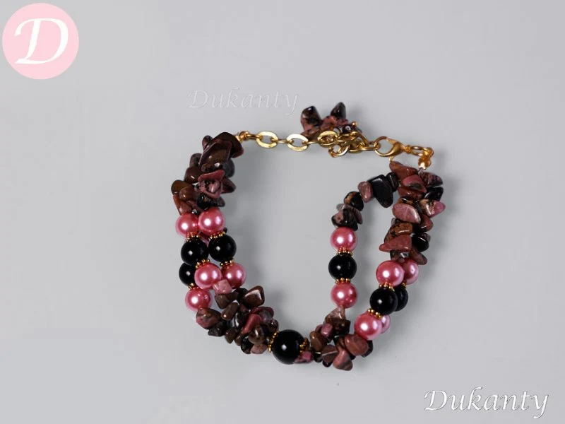 Hamsa Set - Agate With Pearls and Broken Shells - Image 3