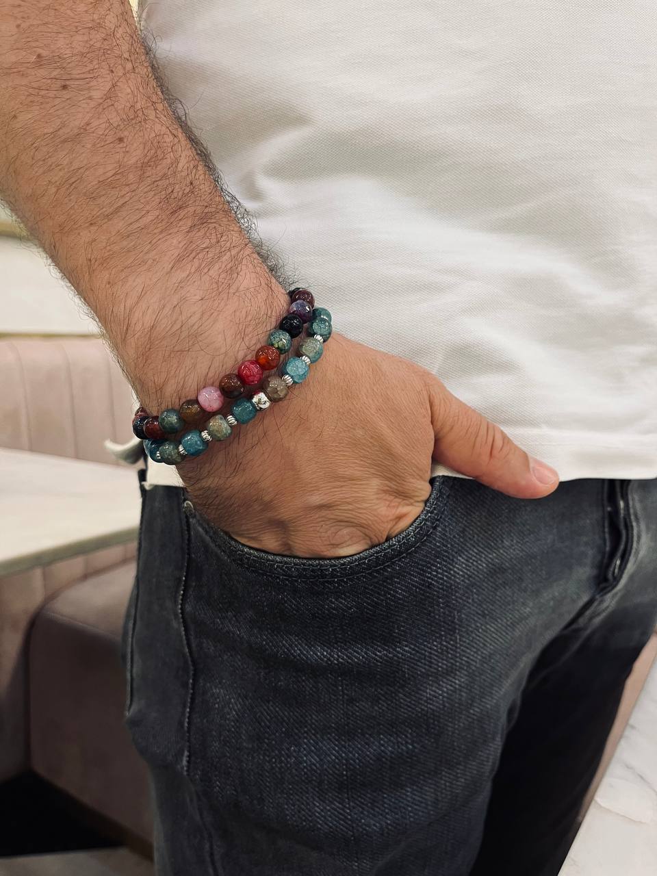 Hamza Set - Agate Bracelets - Image 2