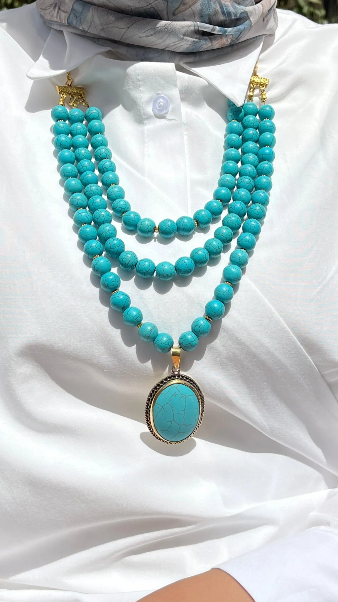 Tala Turquoise Necklace Set - Image 5