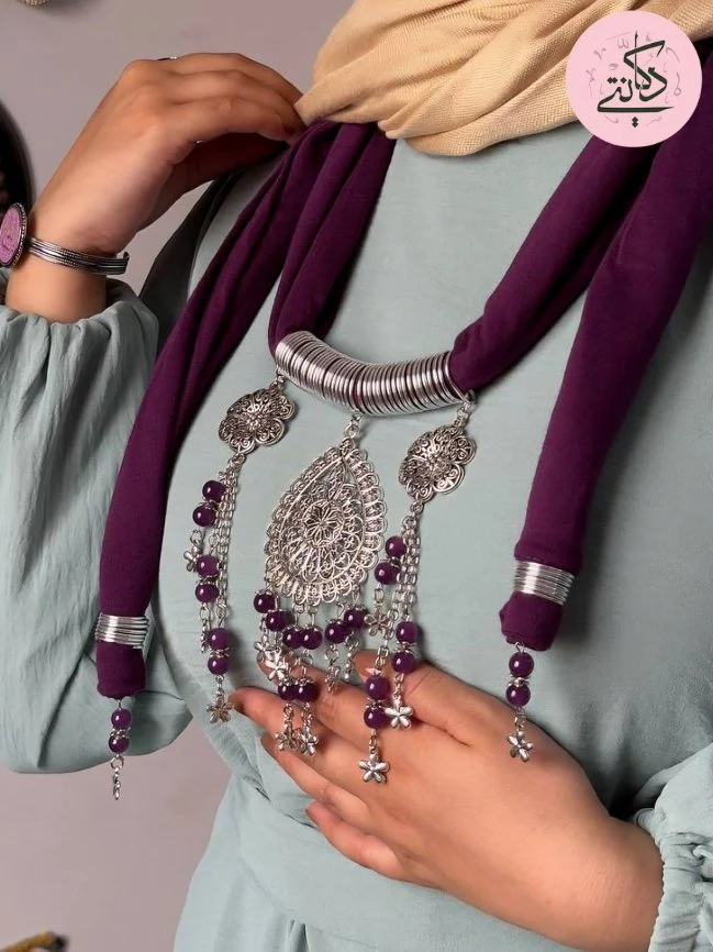 Hania Necklace Scarf - Cotton - Image 2