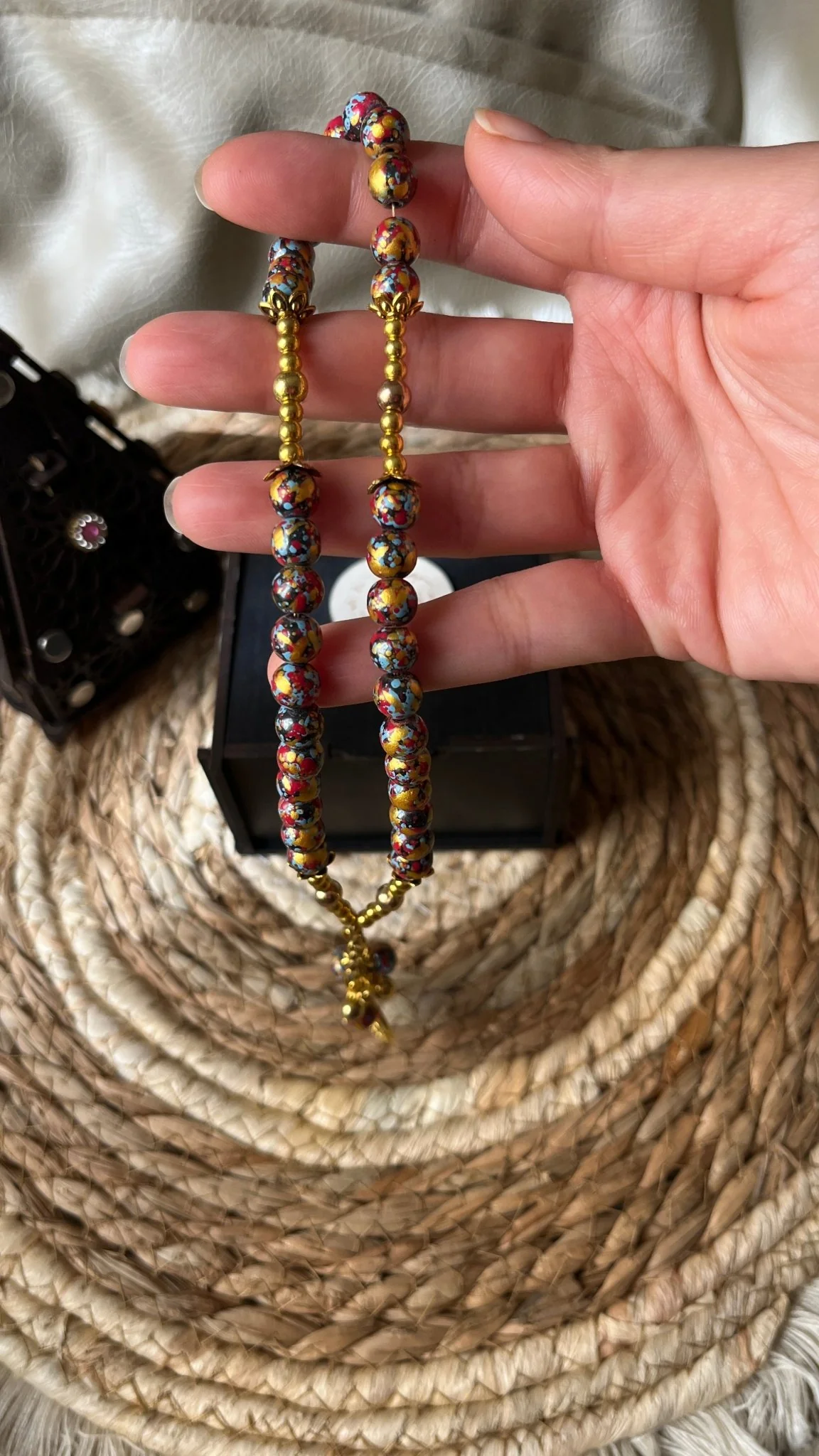 Hasnaa Rosary - Agate Stones - Image 2