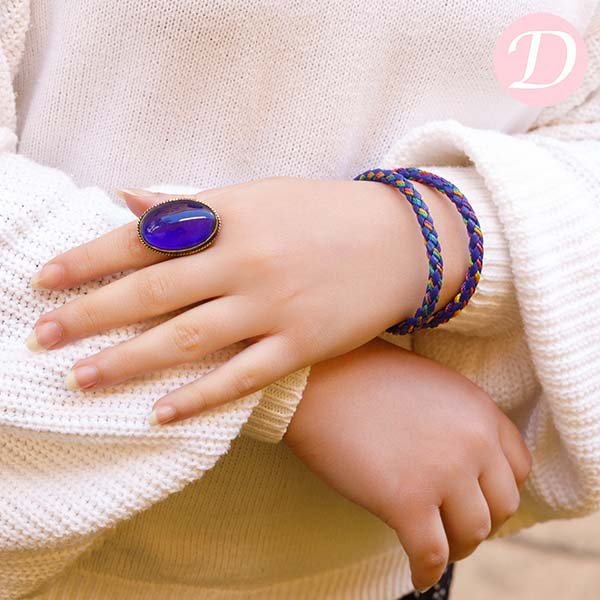 Haya Leather Bracelet Set - Image 2