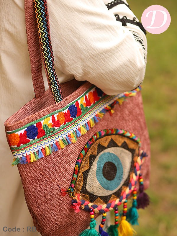 Hoda Beach Bag - Linen - Image 2