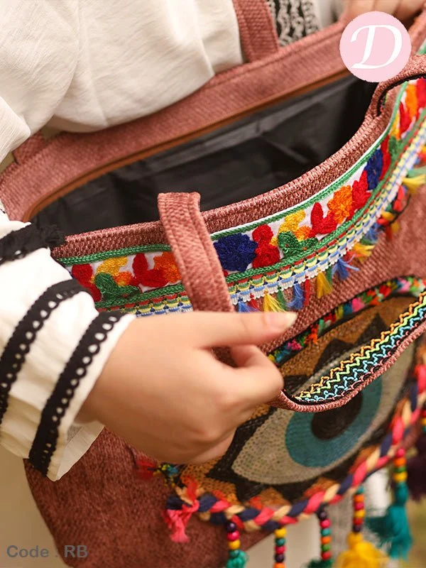 Hoda Beach Bag - Linen - Image 3