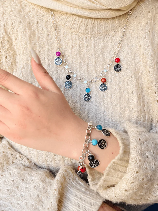 Hoda Set - Onyx And Turquoise Stone - Image 6