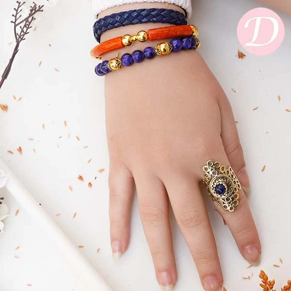 Hoor Leather Bracelet Set - Image 2