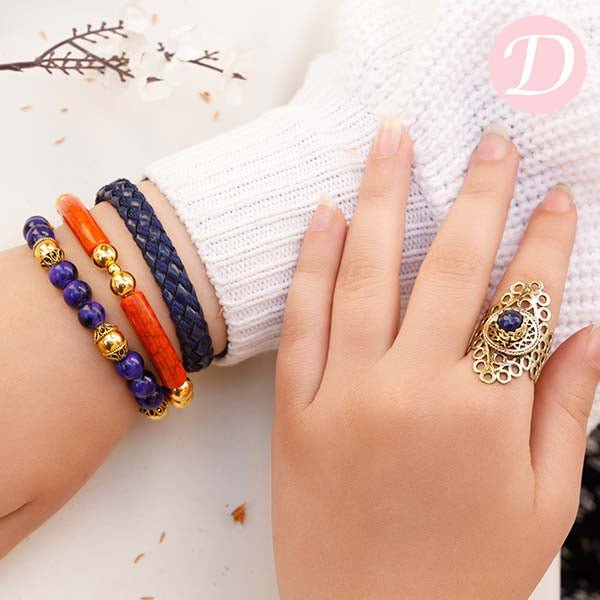 Hoor Leather Bracelet Set - Image 3