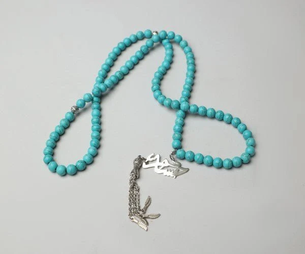 "Hossam" Customized Rosary - Turquoise Stone - Image 4