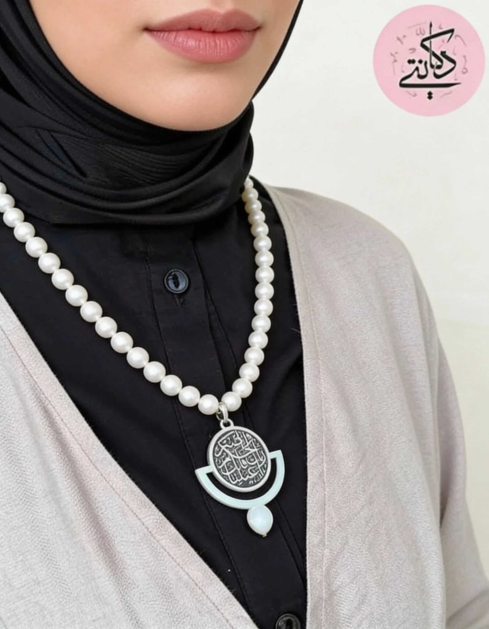 In the Devine Eyes Necklace - Pearl Stones - Image 2