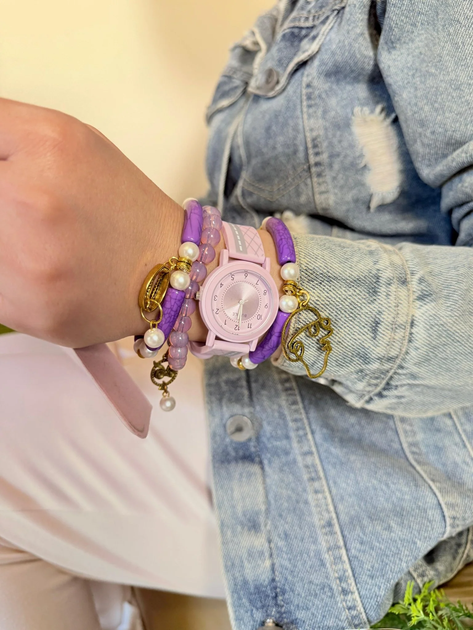 Isla Watch Set - Purple Acrylic - Image 2