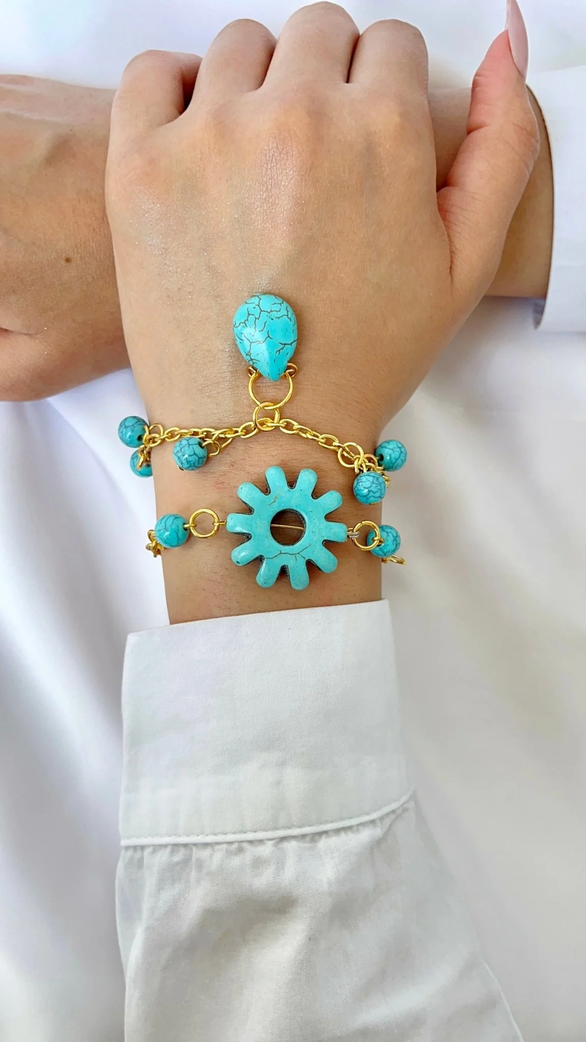 Jacy Elegant Set – Turquoise Stones - Image 3
