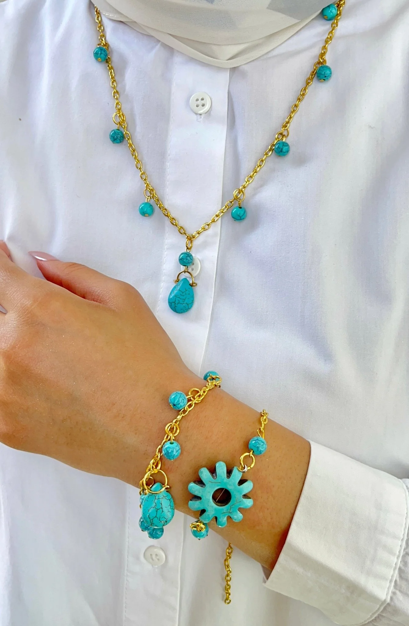 Jacy Elegant Set – Turquoise Stones - Image 5