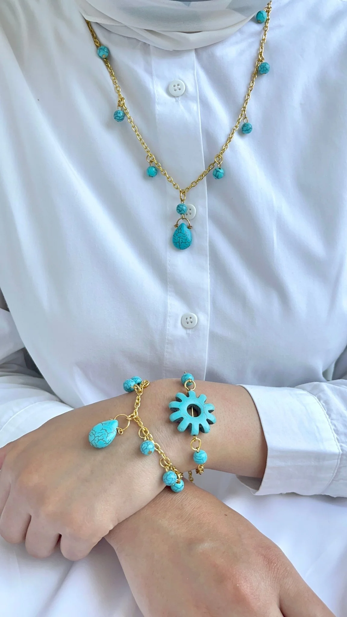 Jacy Elegant Set – Turquoise Stones - Image 6