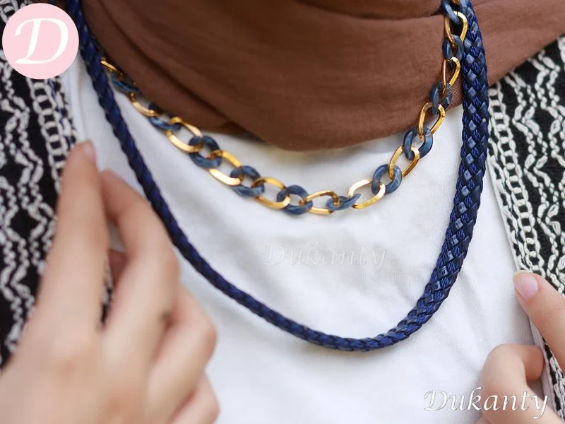 Jenna Necklace - Leather