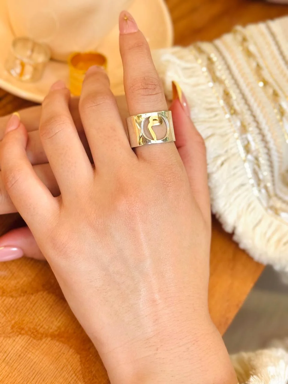 Just Your Letter Ring - Silver & Gold Plated