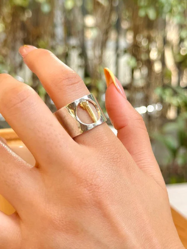 Just Your Letter Ring - Silver & Gold Plated - Image 6