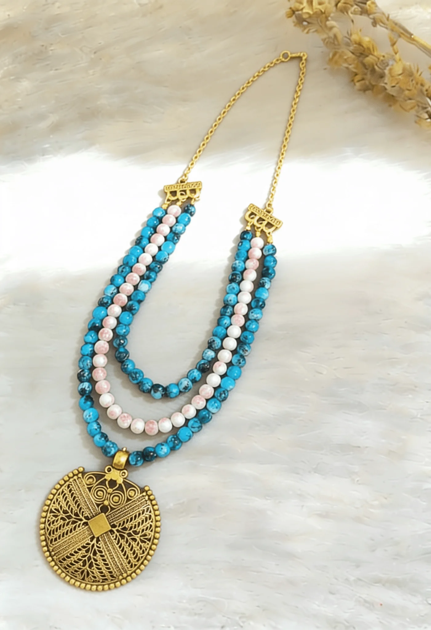 Karma Necklace - Agate Stones - Image 2