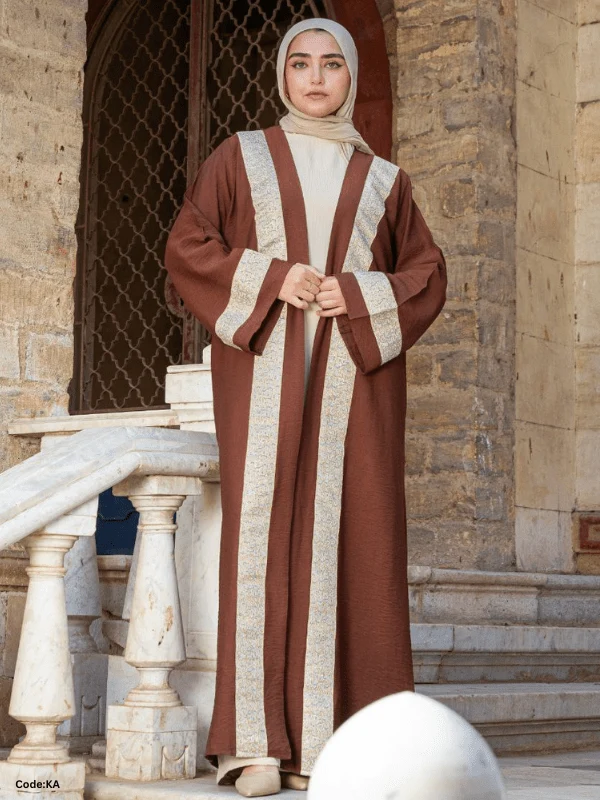 Khadija islamic Cardigan - Linen - Image 12