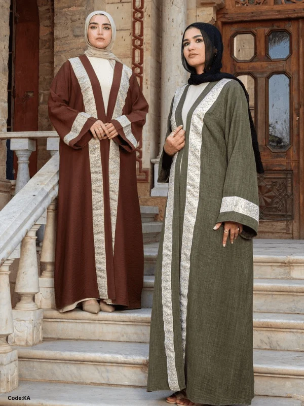 Khadija islamic Cardigan - Linen - Image 13