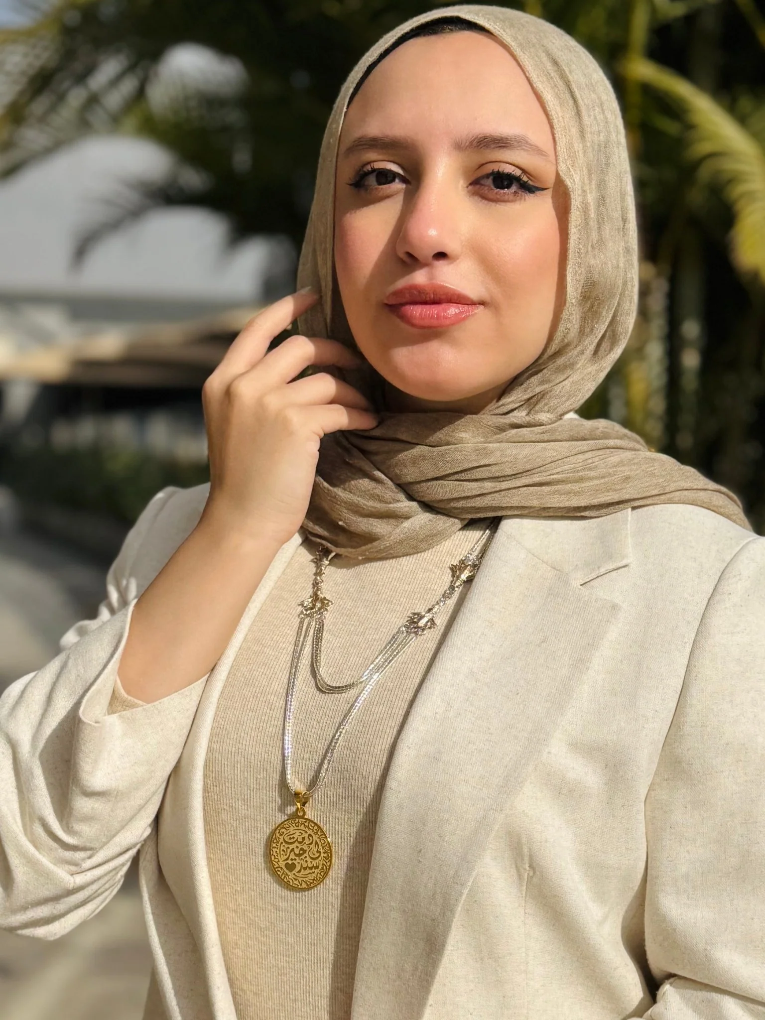 "Khair Sanad" Necklace - Silver &Gold Plated - Image 6