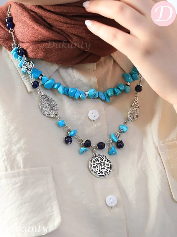 Lamis Necklace - Agate Stones - Image 2