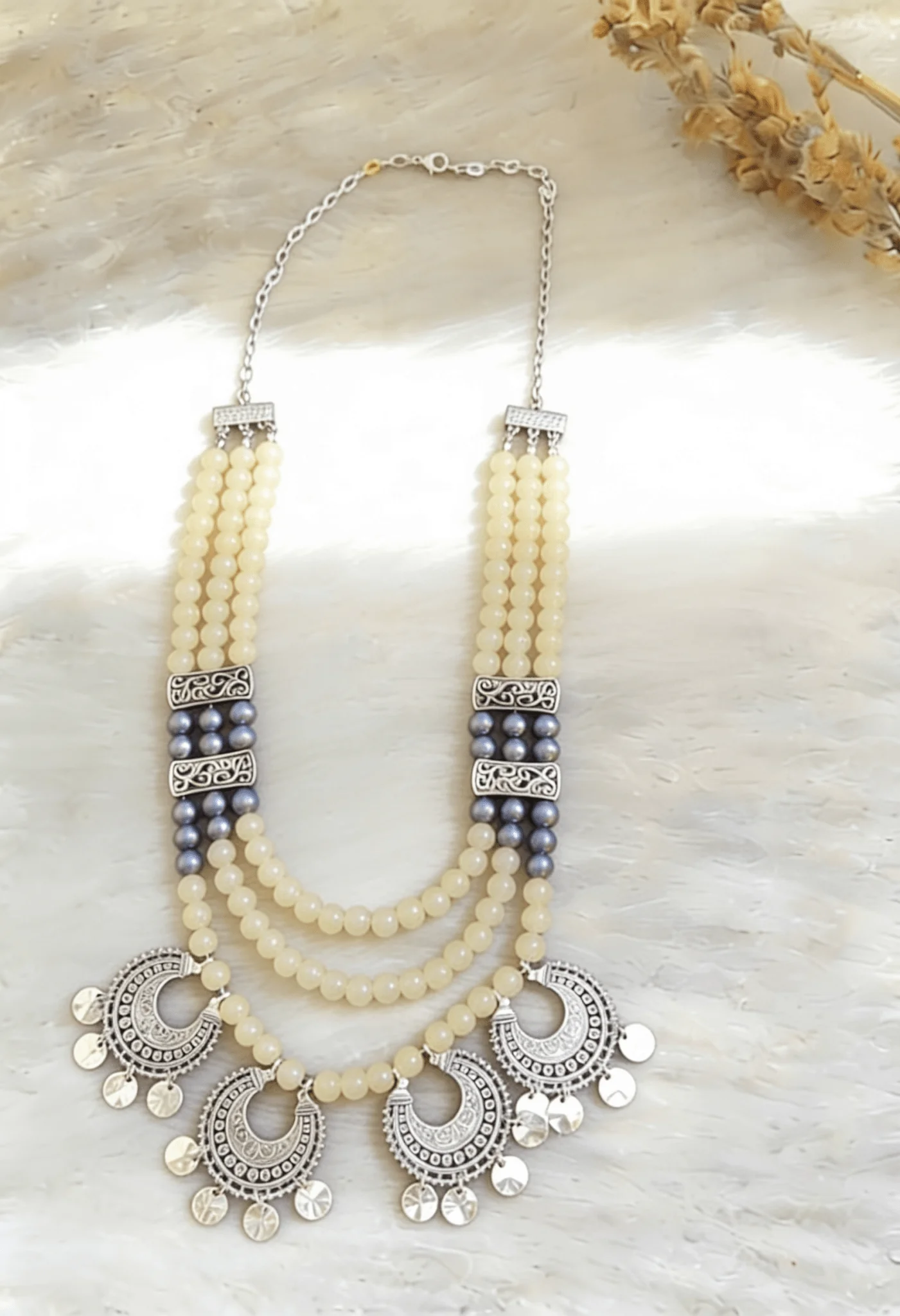 Lamis Necklace - Agate Stones - Image 2