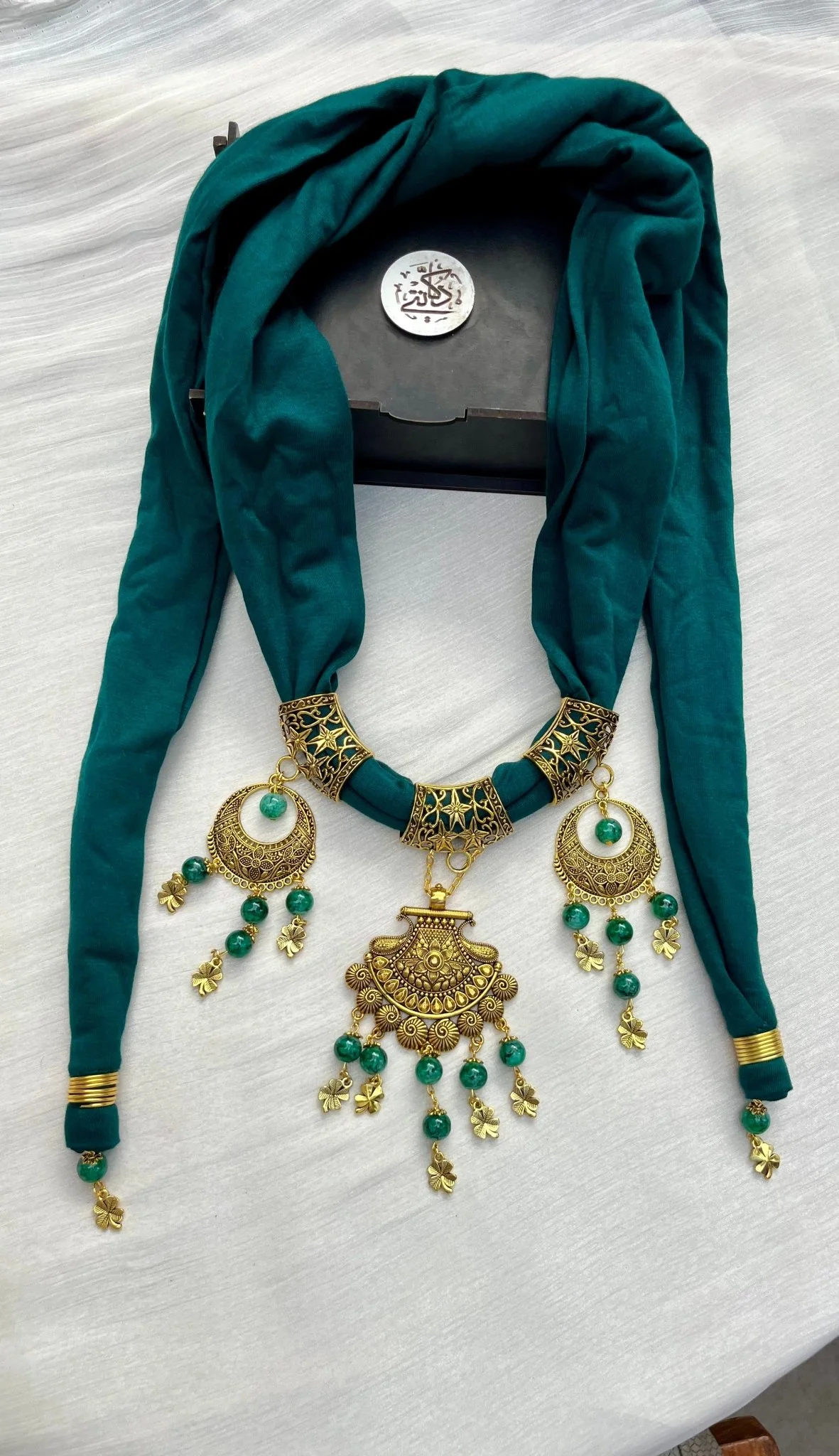 Lamya Necklace Scarf - Cotton - Image 6