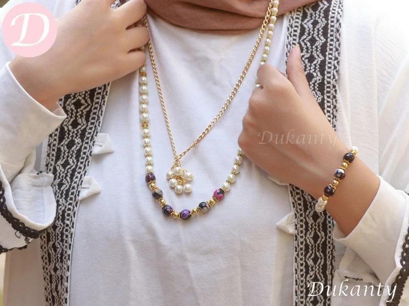 Laura Set - Agate and Pearl - Image 2